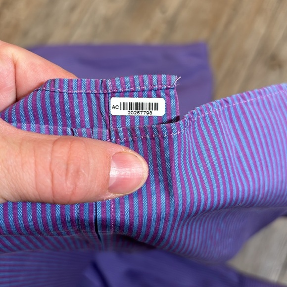 THOMAS Pink slim fit men’s button down long sleeve shirt size 15 - Picture 5 of 5